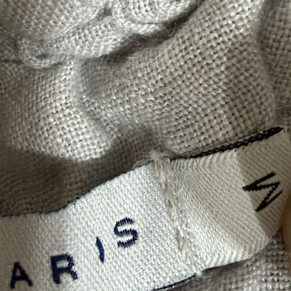 Tempo Paris Pants Women’s Size Medium 100% linen Lightweight Elastic Waistband